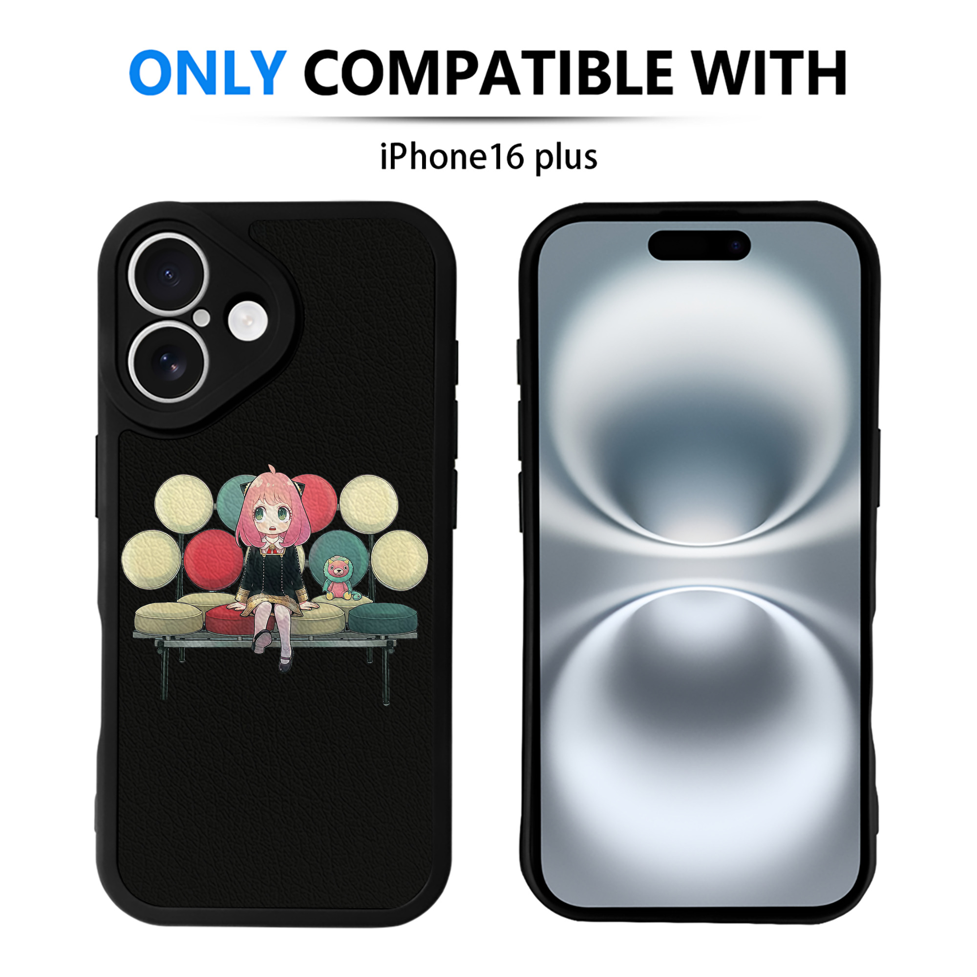 （画像用） SPY×FAMILY间谍家家酒 【iPhone 16シリーズ対応】シリコンスマホケース（レザー調） 材質：シリコン
